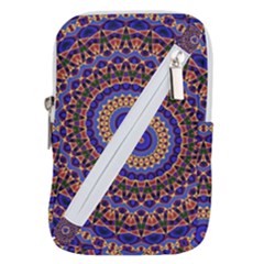 Mandala Kaleidoscope Background Belt Pouch Bag (Large)