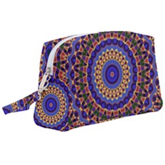 Mandala Kaleidoscope Background Wristlet Pouch Bag (Large)