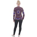 Mandala Kaleidoscope Background Velvet Zip Up Jacket View2