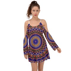Mandala Kaleidoscope Background Boho Dress