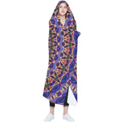 Mandala Kaleidoscope Background Wearable Blanket