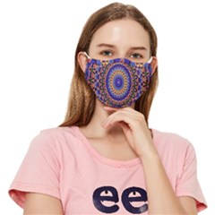 Mandala Kaleidoscope Background Fitted Cloth Face Mask (Adult)