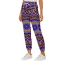 Mandala Kaleidoscope Background Women s Cropped Drawstring Pants View2