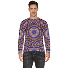 Mandala Kaleidoscope Background Men s Fleece Sweatshirt
