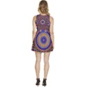 Mandala Kaleidoscope Background Sleeveless High Waist Mini Dress View4