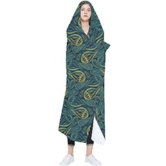 Pattern Abstract Green Texture Wearable Blanket