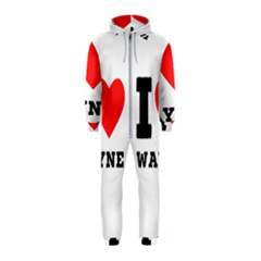 I Love Wayne Hooded Jumpsuit (kids) by ilovewhateva