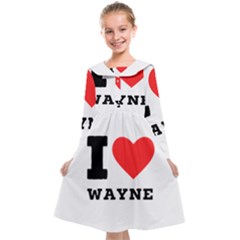 I Love Wayne Kids  Midi Sailor Dress by ilovewhateva