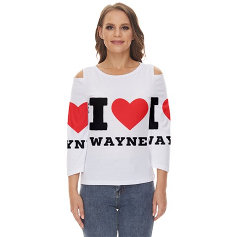 I Love Wayne Cut Out Wide Sleeve Top by ilovewhateva