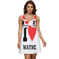 I Love Wayne Ruffle Strap Babydoll Chiffon Dress by ilovewhateva