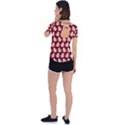 Ladybug Vector Geometric Tile Pattern Back Circle Cutout Sports Tee View2