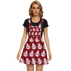 Ladybug Vector Geometric Tile Pattern Apron Dress by GardenOfOphir