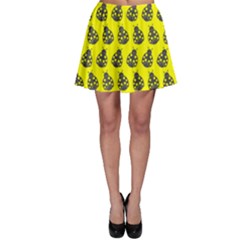 Ladybug Vector Geometric Tile Pattern Skater Skirt by GardenOfOphir