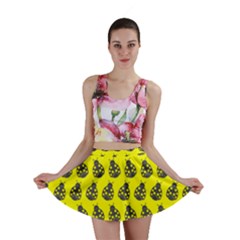 Ladybug Vector Geometric Tile Pattern Mini Skirt