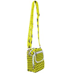 Ladybug Vector Geometric Tile Pattern Shoulder Strap Belt Bag