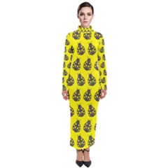 Ladybug Vector Geometric Tile Pattern Turtleneck Maxi Dress