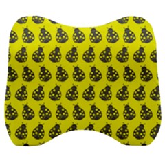 Ladybug Vector Geometric Tile Pattern Velour Head Support Cushion