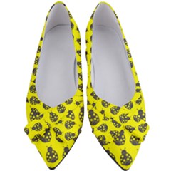 Ladybug Vector Geometric Tile Pattern Women s Bow Heels