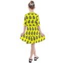 Ladybug Vector Geometric Tile Pattern Kids  All Frills Chiffon Dress View2