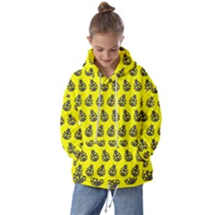 Ladybug Vector Geometric Tile Pattern Kids  Oversized Hoodie