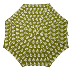 Ladybug Vector Geometric Tile Pattern Straight Umbrellas by GardenOfOphir