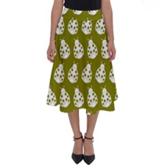 Ladybug Vector Geometric Tile Pattern Perfect Length Midi Skirt