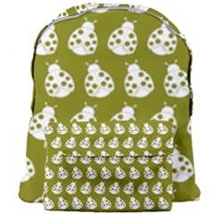 Ladybug Vector Geometric Tile Pattern Giant Full Print Backpack by GardenOfOphir