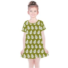 Ladybug Vector Geometric Tile Pattern Kids  Simple Cotton Dress