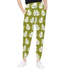 Ladybug Vector Geometric Tile Pattern Women s Tapered Pants by GardenOfOphir