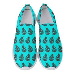 Ladybug Vector Geometric Tile Pattern Women s Slip On Sneakers by GardenOfOphir