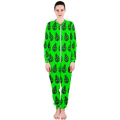 Ladybug Vector Geometric Tile Pattern Onepiece Jumpsuit (ladies) by GardenOfOphir