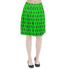 Ladybug Vector Geometric Tile Pattern Pleated Skirt by GardenOfOphir