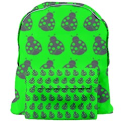 Ladybug Vector Geometric Tile Pattern Giant Full Print Backpack by GardenOfOphir