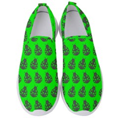 Ladybug Vector Geometric Tile Pattern Men s Slip On Sneakers by GardenOfOphir