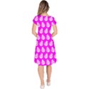 Ladybug Vector Geometric Tile Pattern Classic Short Sleeve Dress View4