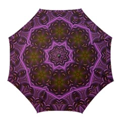 Rosette Mosaic Kaleidoscope Abstract Background Golf Umbrellas by Jancukart