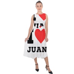 I Love Juan Midi Tie-back Chiffon Dress by ilovewhateva