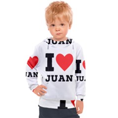 I Love Juan Kids  Hooded Pullover by ilovewhateva