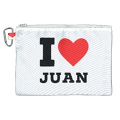 I Love Juan Canvas Cosmetic Bag (xl) by ilovewhateva