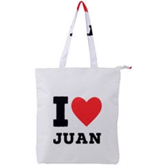 I Love Juan Double Zip Up Tote Bag by ilovewhateva