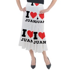 I Love Juan Midi Mermaid Skirt by ilovewhateva