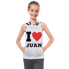 I Love Juan Kids  Sleeveless Hoodie by ilovewhateva