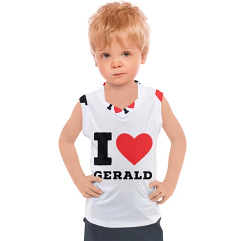 I Love Gerald Kids  Sport Tank Top by ilovewhateva