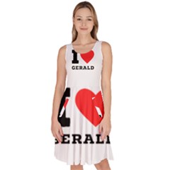 I Love Gerald Knee Length Skater Dress With Pockets by ilovewhateva