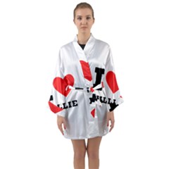 I Love Willie Long Sleeve Satin Kimono by ilovewhateva