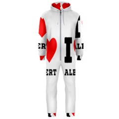 I Love Albert Hooded Jumpsuit (men) by ilovewhateva