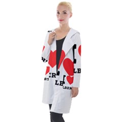 I Love Albert Hooded Pocket Cardigan by ilovewhateva