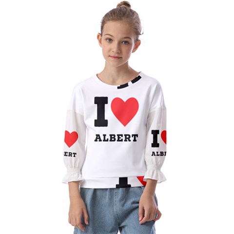 I Love Albert Kids  Cuff Sleeve Top by ilovewhateva