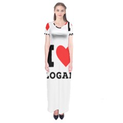I Love Logan Short Sleeve Maxi Dress by ilovewhateva