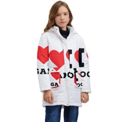 I Love Logan Kid s Hooded Longline Puffer Jacket by ilovewhateva